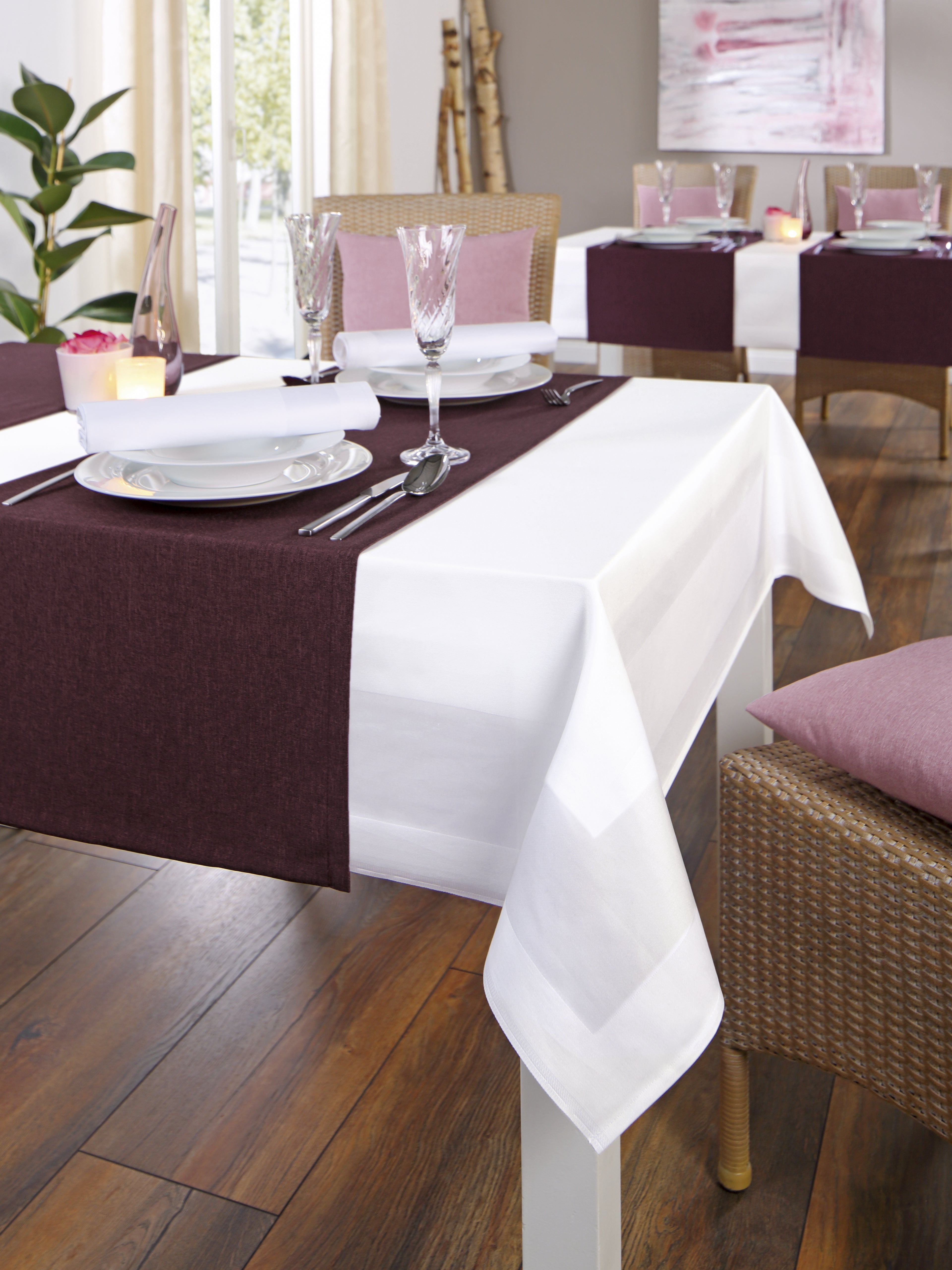 Milano Tafellinnen, 100 % polyester